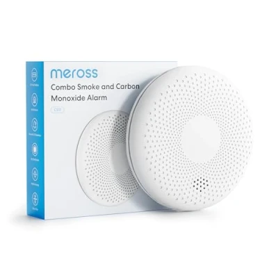 Afbeelding van Meross rook en koolmonoxidemelder, gecombineerde detector met 10 jaar batterij, krachtige sirene, zelfcontrole testknop, CO alarm, EN14604 EN50291 gecertificeerd