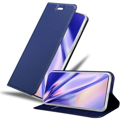 Afbeelding van Cadorabo Hoesje geschikt voor Samsung Galaxy S20 ULTRA in CLASSY DONKER BLAUW Beschermhoes met magnetische sluiting, standfunctie en kaartvakje Book Case Cover Etui