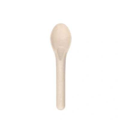 Afbeelding van Bagasse Suikerriet Lepel 14cm Bruin