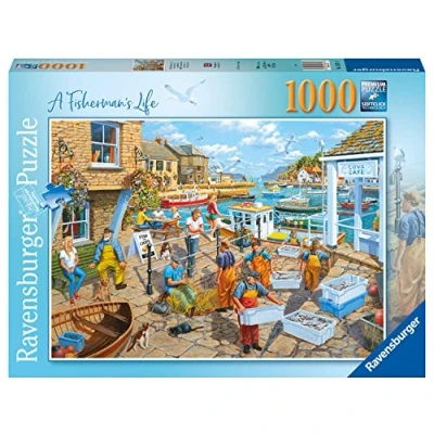 Afbeelding van Ravensburger Fisherman’s Life 1000 Piece Jigsaw Puzzle for Adults &amp; Kids Age 12 Years Up
