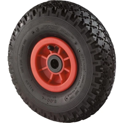 Afbeelding van BS Rollen wiel met luchtband d. 260 mm draagvermogen 100 kg reserve stolprofiel rollager 1 stuk D15.264