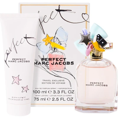 Afbeelding van Marc Jacobs Perfect Giftset 100 ml eau de parfum spray + 75 bodylotion cadeauset voor dames