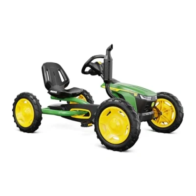 Afbeelding van BERG Buddy John Deere Skelter 3 tot 8 jaar Verstelbaar Zadel Vrijloopautomaat Officieel licentiemodel Groen/Geel