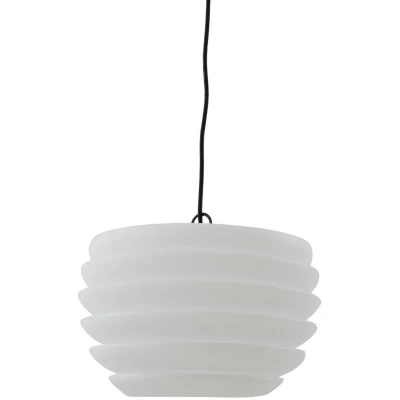 Afbeelding van Lindby Hanglampen buiten 1licht kunststof, metaal H: 24 cm E27 wit, zwart