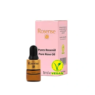 Afbeelding van Rosense rozenolie 100% puur, etherische voor gezichtsverzorging en huidverzorging, veganistisch, natuurlijk, 1 ml