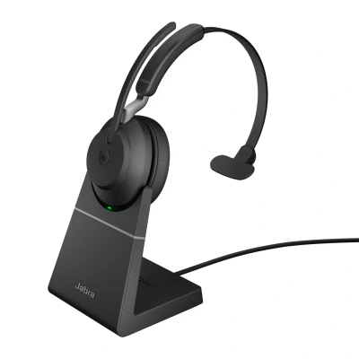 Afbeelding van Jabra Evolve2 65, MS Mono Headset Draadloos Hoofdband Kantoor/callcenter USB Type A Bluetooth Zwart