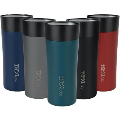 Afbeelding van 720DGREE Thermosbeker 350ml &quot;PleasureToGo 2.0&quot; 3 Maten, 5h Heet, 10h Koud, Lekvrij, Slank, Hygiënisch, BPA Vrij Roestvrij Staal Thermo Koffiebeker to go Geïsoleerde Mok + Deksel 360 Drink
