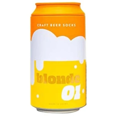 Afbeelding van Craft Bier Sokken Blonde (geel) van Luckies