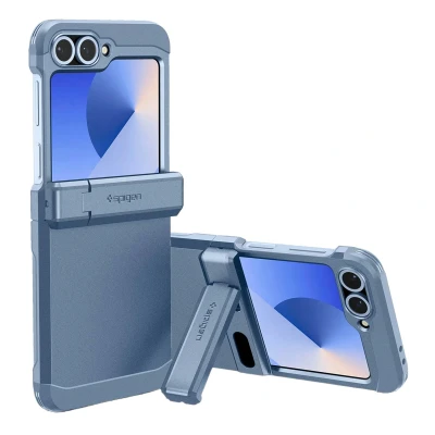 Afbeelding van Spigen Tough Armor Pro MagFit Case voor Samsung Galaxy Z Flip 7 FE en 6 hoesje, Compatibel met MagSafe Sierra Blue