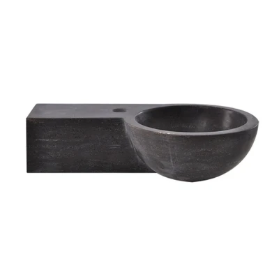 Afbeelding van Wiesbaden fontein links rond 40x23x10 cm hardsteen gezoet