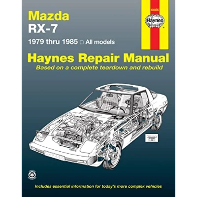 Afbeelding van Mazda RX7 All Models 1979 85 Owner&#039;s Workshop Manual