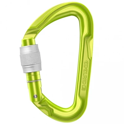 Afbeelding van Edelrid Pure Screw III Compacte en lichte D vormige karabiner Groen