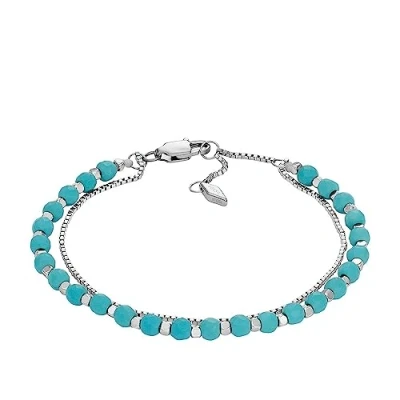 Afbeelding van Fossil JF04445040 Armband Beads staal composite
