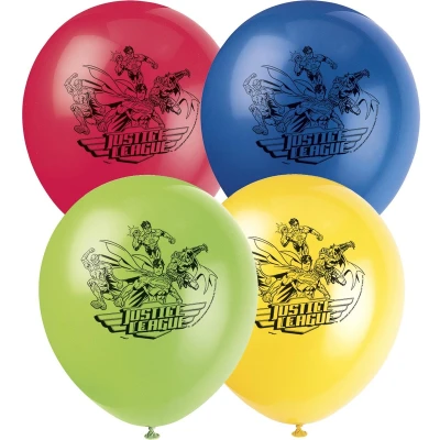 Afbeelding van Superhelden Justice League ballonnen 8 stuks