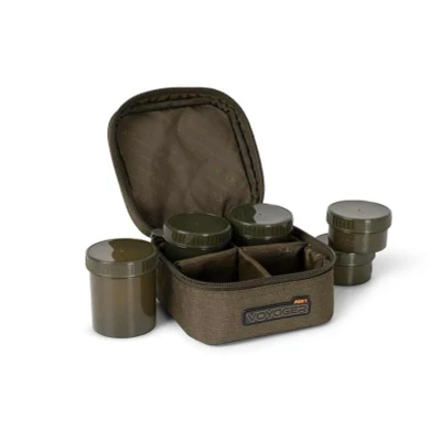 Afbeelding van FOX Voyager Hookbait Case 6 Potten Groen Waterdicht