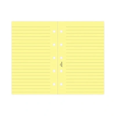 Afbeelding van Filofax vulling mini gelijnd notitiepapier geel