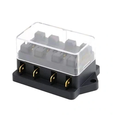 Afbeelding van Mintice Zekeringblokken, lemmet, auto, 12 V, 24 4 weg, zekeringkast, ATC, ATO, zekeringhouder, waterdicht, bescherming
