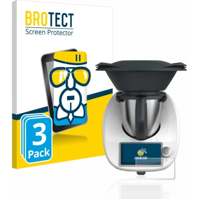 Afbeelding van BROTECT Screenprotector voor Vorwerk Bimby TM6 /Vorwerk Thermomix Folie Beschermfolie Beschermglas transparant (3 Stuks)