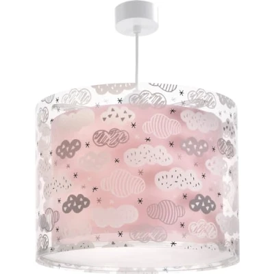 Afbeelding van Dalber Kinder hanglamp plafondlamp kinderkamer kinderlamp Clouds Wolken roze