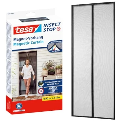 Afbeelding van tesa Fliegengitter 55384 00000 00 Magneetgordijn (b x h) 0.90 m 2.10 Antraciet 1 stuk(s)