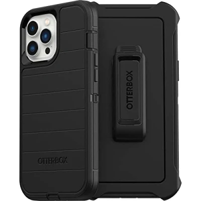 Afbeelding van Apple iPhone 12 Pro Max Hoesje Kunststof OtterBox Hardcase/Backcover Zwart Telefoonhoesje Shockproof/Valbescherming