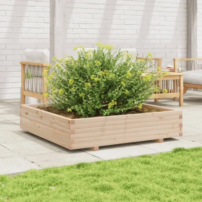 Afbeelding van Plantenbak 110x110x26,5 cm massief grenenhout