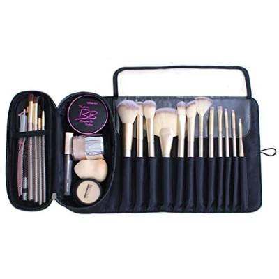 Afbeelding van ONEGenug make upkwastentas, cosmeticatas met 12 borstelhouders, reis uptas, Penseeltas zwart, 1 Unité (Lot de 1)