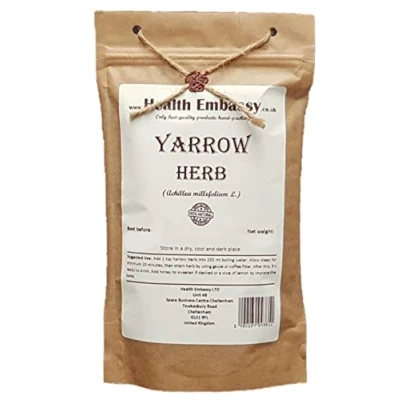Afbeelding van Health Embassy Duizendblad Kruid (Achillea Millefolium L) Yarrow Herb (50g)