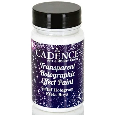 Afbeelding van Cadence Holografische Glitter Effect Verf 90 ml Transparant.