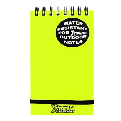Afbeelding van Silvine Notitieboek met spiraalbinding, waterdicht, waterafstotend papier, 12,7 x 7,6 cm, 96 pagina&#039;s à 90 g/m², geel