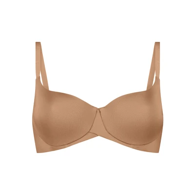 Afbeelding van Hunkemöller Smooth Padded Pushup BH, Dames, Maat: 70A, Brown