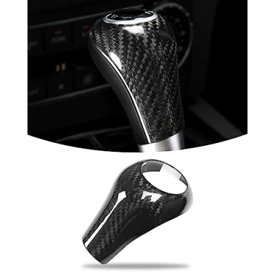 Afbeelding van LIMBQS Versnellingspookknop Cover voor Mercedes Benz W204 W212, Sticker Trim A C E G GLS (True Carbon)