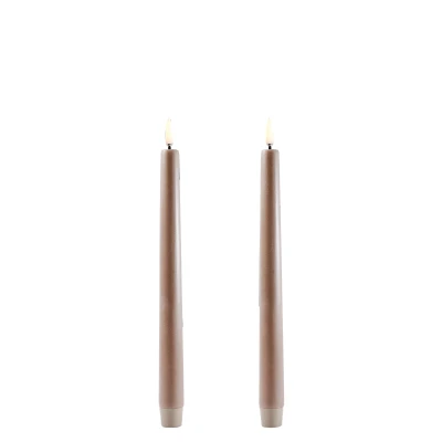 Afbeelding van Uyuni Led Tafelkaars Zand 25CM Set van 2