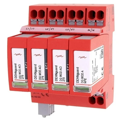 Afbeelding van DEHN 942341 DG MP TT ACI 275 FM Overspanningsafleider Overspanningsbeveiliging voor: Verdeelkast 20 kA 1 stuk(s)