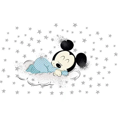 Afbeelding van Kibi XXL Wandtattoo Mickey Mouse und Minnie Wandaufkleber Wandsticker Maus Kinderzimmer Micky Aufkleber Wanddeko Wandtattoos