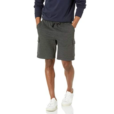 Afbeelding van Amazon Essentials Heren Fleece Cargo Short, Charcoal Heather, XX Large