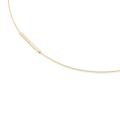 Afbeelding van Boccia 0802 02 Ketting Titanium Staal goudkleurig 42 cm