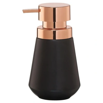 Afbeelding van Zeepdispenser Sealskin Conical Porselein Zwart