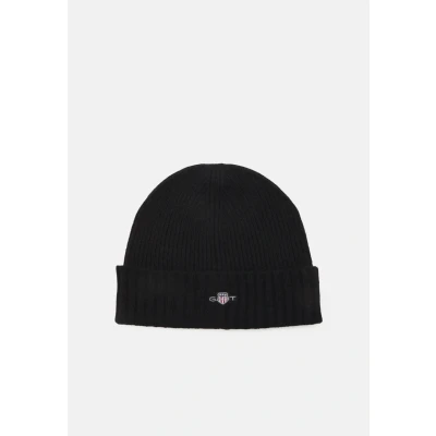 Afbeelding van GANT Shield Beanie Unisex Muts, Maat: One Size, Black