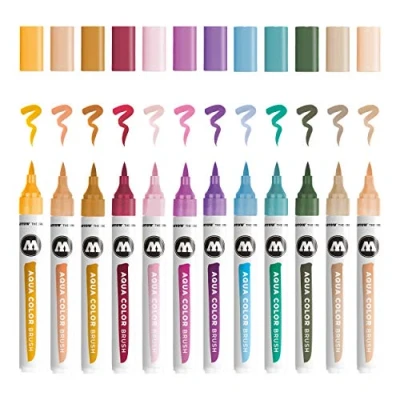Afbeelding van Molotow Aqua Color Brush Marker Basic Set 2