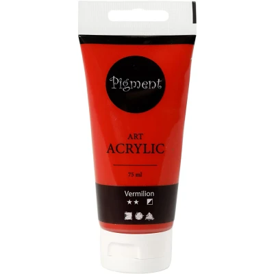 Afbeelding van Creativ Company Pigment Art Acrylverf Vermilion, 75ml