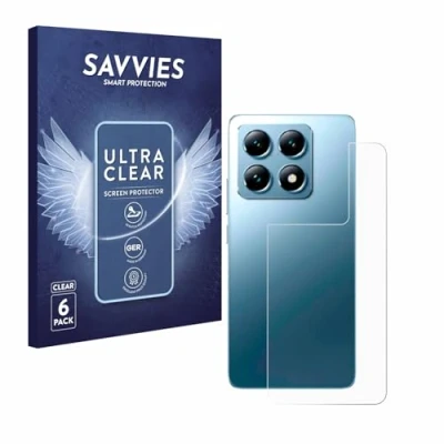 Afbeelding van Savvies (6 Stuks) Schermbeschermer voor Xiaomi 14T Pro (Achterkant) Screen Protector Ultra Transparant