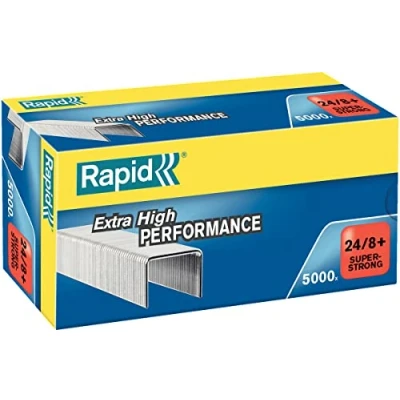 Afbeelding van Nieten Rapid 24/8+ gegalvaniseerd super strong 5000 stuks