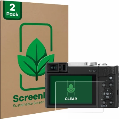 Afbeelding van ScreenLeaf Screenprotector voor Panasonic Lumix DC TZ96 Duurzame schermbescherming Folie Beschermfolie transparant (2 Stuks)