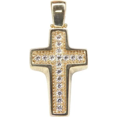 Afbeelding van Gouden kruis hanger