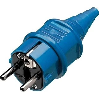 Afbeelding van MENNEKES 10838 Stekker met randaarde Kunststof 230 V Blauw IP44