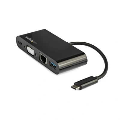 Afbeelding van StarTech.com USB C VGA multiport adapter Power Delivery (60W) 3.0 GbE
