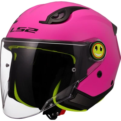 Afbeelding van LS2 Kinderhelm Funny II Solid OF622 roze maat L