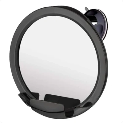 Afbeelding van Badkamer Douchespiegel met Zuignap, Onbreekbare Anti Condens Scheer Spiegel Scheermeshouder, 20 cm