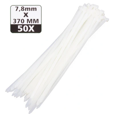 Afbeelding van Hofftech Tie Ribs 7.8 x 370 mm Wit 50 stuks